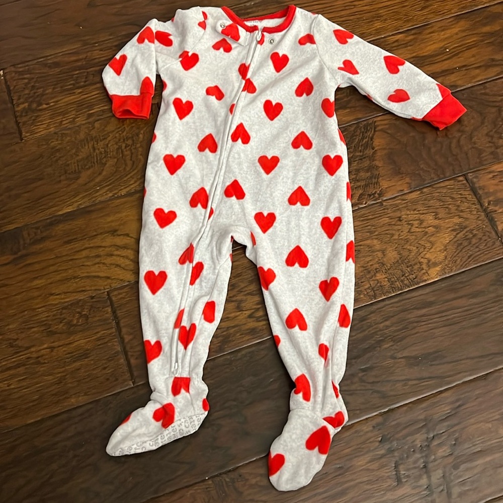 Carters 12months footed pajamas long sleeved